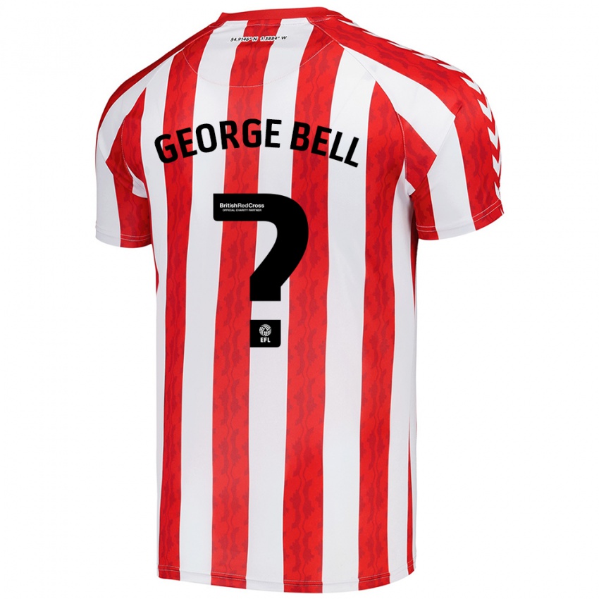 Børn George Bell #0 Rød Hvid Hjemmebane Spillertrøjer 2024/25 Trøje T-Shirt