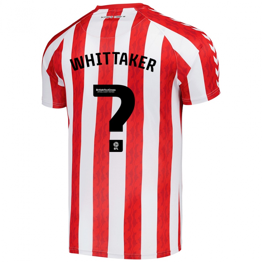 Børn Jack Whittaker #0 Rød Hvid Hjemmebane Spillertrøjer 2024/25 Trøje T-Shirt