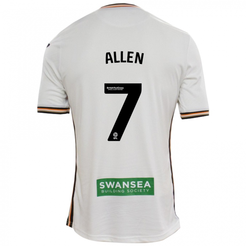 Børn Joe Allen #7 Hvid Hjemmebane Spillertrøjer 2024/25 Trøje T-Shirt