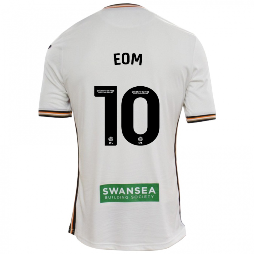 Børn Ji-Sung Eom #10 Hvid Hjemmebane Spillertrøjer 2024/25 Trøje T-Shirt