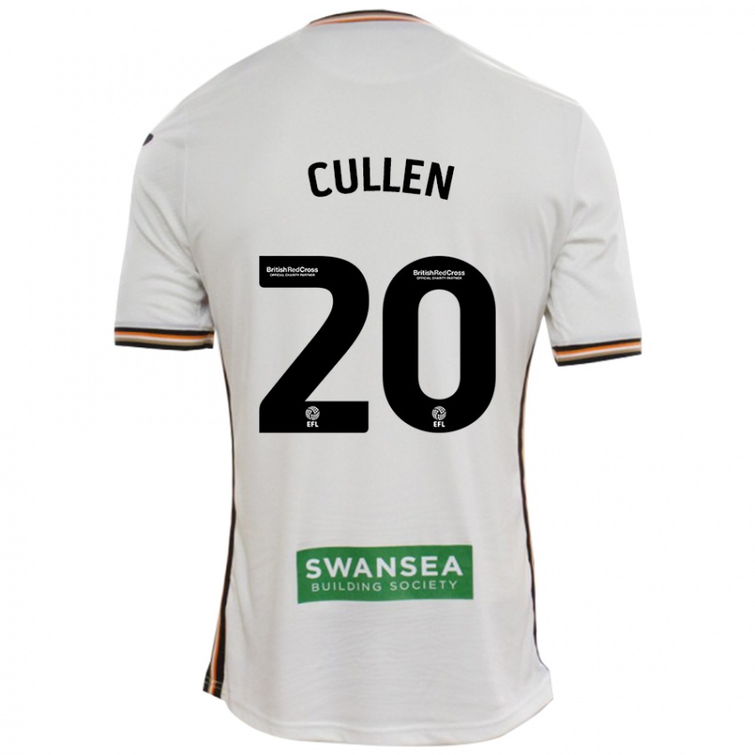 Børn Liam Cullen #20 Hvid Hjemmebane Spillertrøjer 2024/25 Trøje T-Shirt