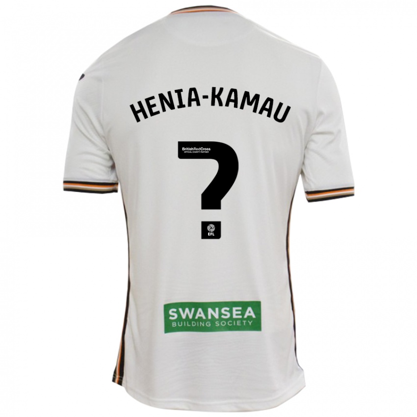 Børn Sammy Henia-Kamau #0 Hvid Hjemmebane Spillertrøjer 2024/25 Trøje T-Shirt