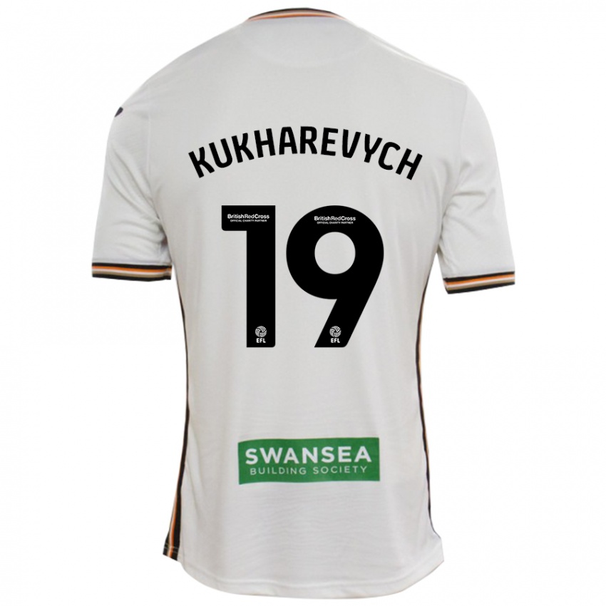 Børn Mykola Kukharevych #19 Hvid Hjemmebane Spillertrøjer 2024/25 Trøje T-Shirt