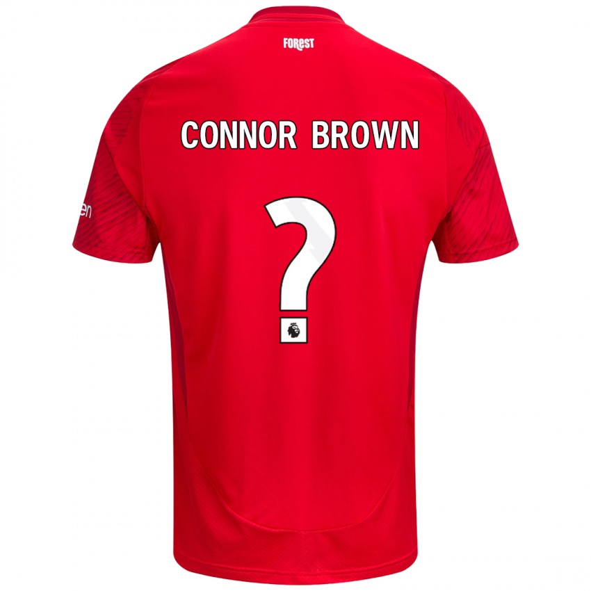 Børn Connor Brown #0 Rød Hvid Hjemmebane Spillertrøjer 2024/25 Trøje T-Shirt