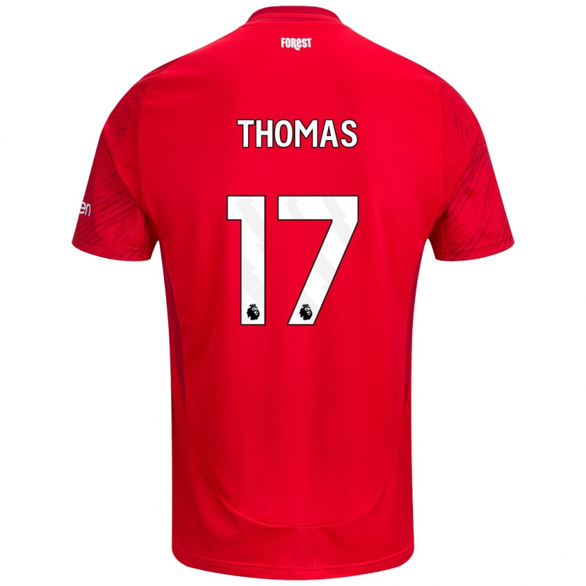 Børn Freya Thomas #17 Rød Hvid Hjemmebane Spillertrøjer 2024/25 Trøje T-Shirt