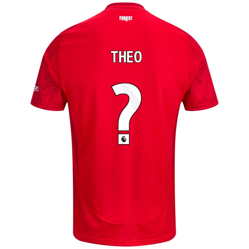 Børn Theo Robinson #0 Rød Hvid Hjemmebane Spillertrøjer 2024/25 Trøje T-Shirt