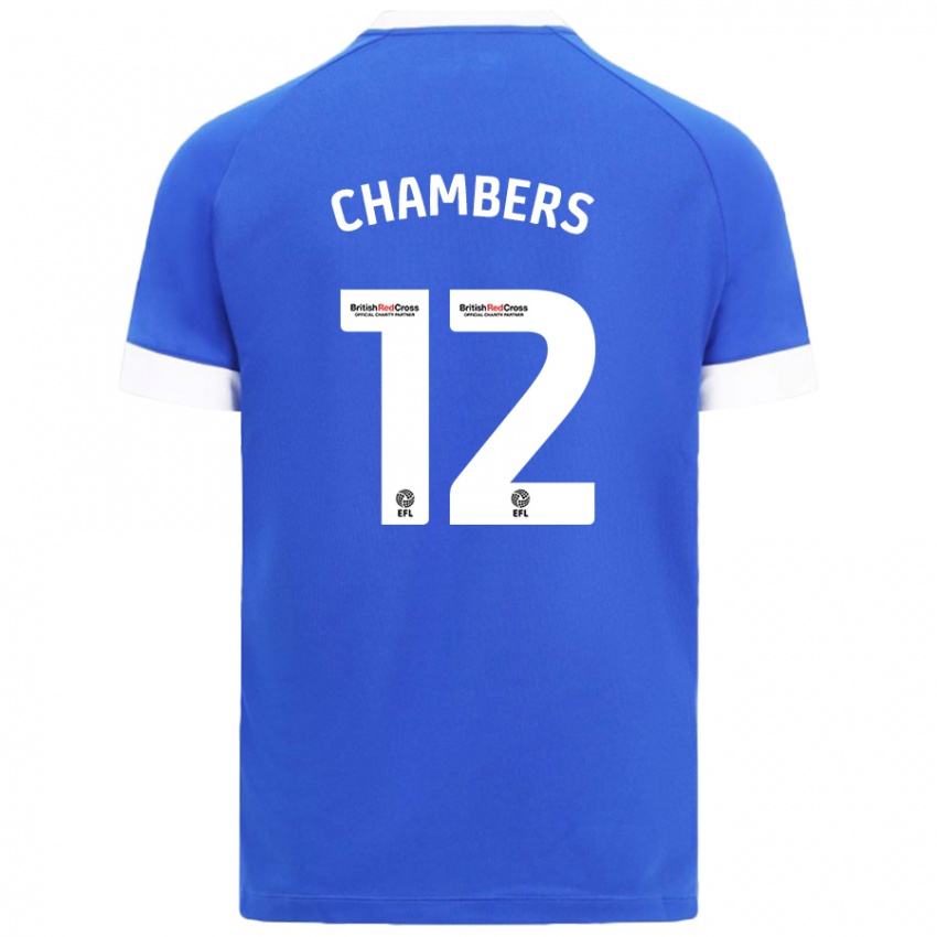 Børn Calum Chambers #12 Himmelblå Hjemmebane Spillertrøjer 2024/25 Trøje T-Shirt