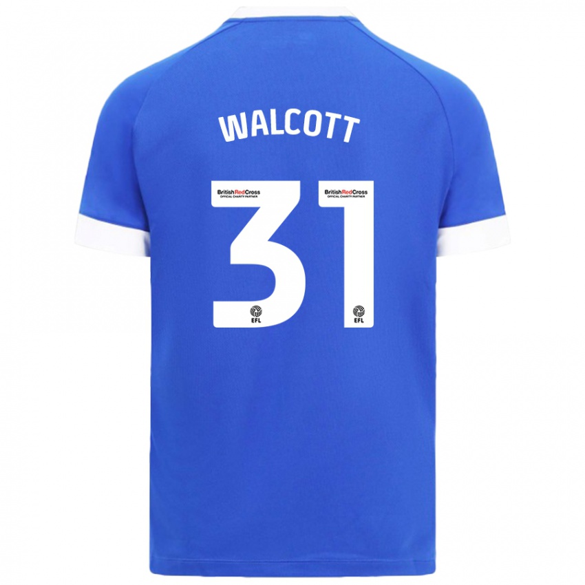 Børn Malachi Fagan Walcott #31 Himmelblå Hjemmebane Spillertrøjer 2024/25 Trøje T-Shirt