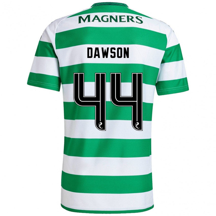 Børn Joey Dawson #44 Grøn Hvid Hjemmebane Spillertrøjer 2024/25 Trøje T-Shirt