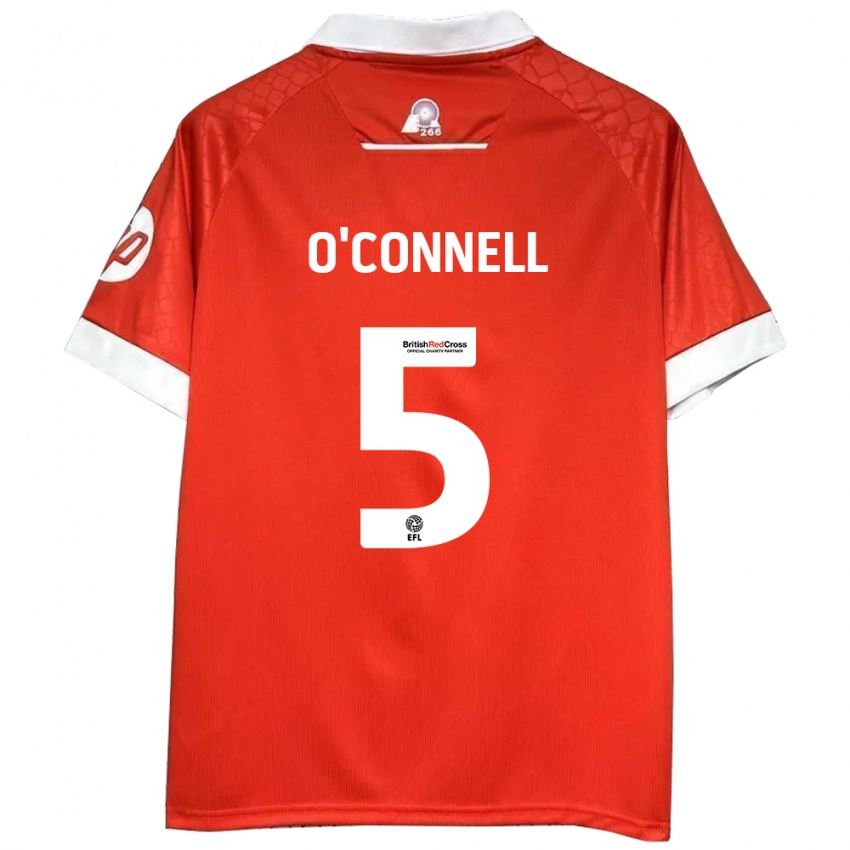 Børn Eoghan O'connell #5 Rød Hvid Hjemmebane Spillertrøjer 2024/25 Trøje T-Shirt