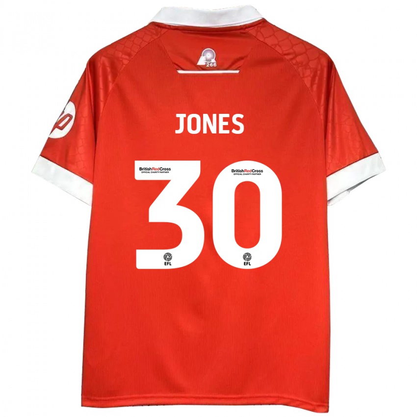 Børn James Jones #30 Rød Hvid Hjemmebane Spillertrøjer 2024/25 Trøje T-Shirt