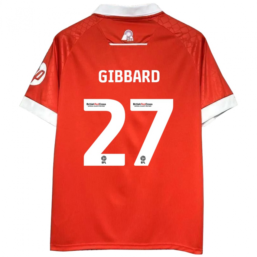 Børn Mari Gibbard #27 Rød Hvid Hjemmebane Spillertrøjer 2024/25 Trøje T-Shirt