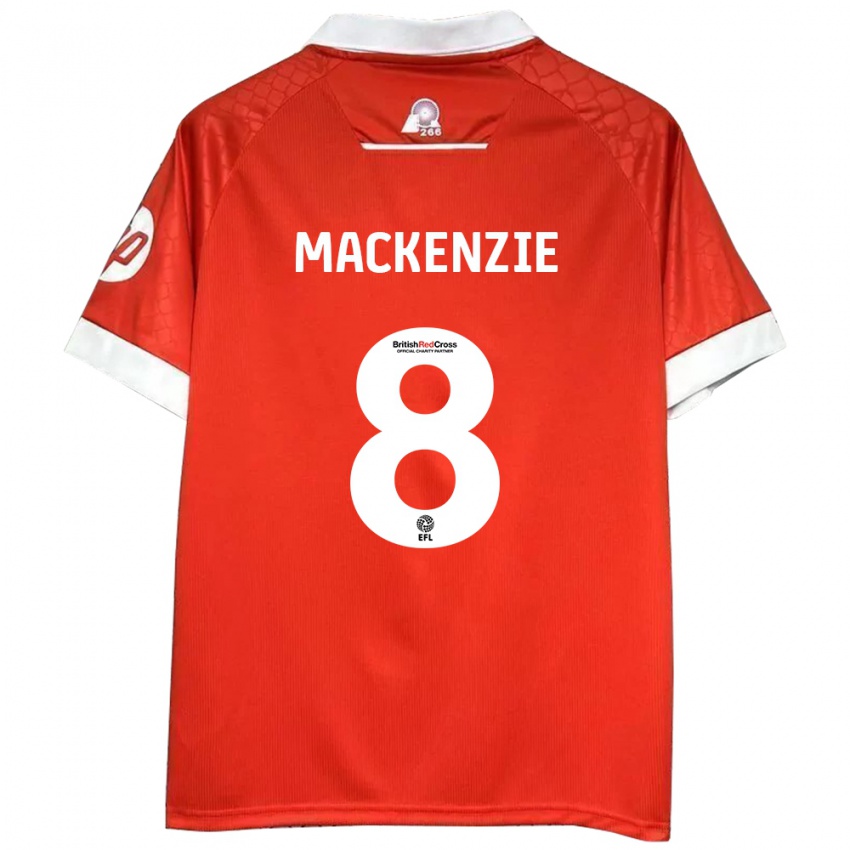 Børn Libby Mackenzie #8 Rød Hvid Hjemmebane Spillertrøjer 2024/25 Trøje T-Shirt