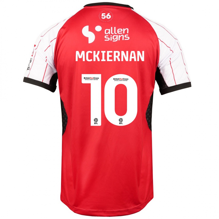 Børn Jj Mckiernan #10 Hvid Hjemmebane Spillertrøjer 2024/25 Trøje T-Shirt