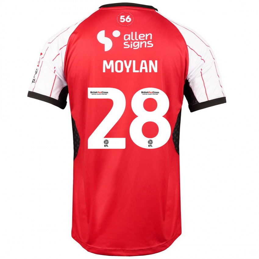 Børn Jack Moylan #28 Hvid Hjemmebane Spillertrøjer 2024/25 Trøje T-Shirt