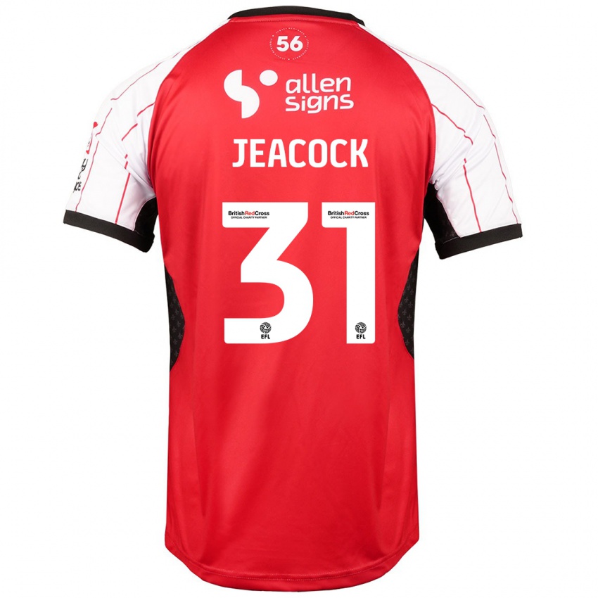 Børn Zach Jeacock #31 Hvid Hjemmebane Spillertrøjer 2024/25 Trøje T-Shirt