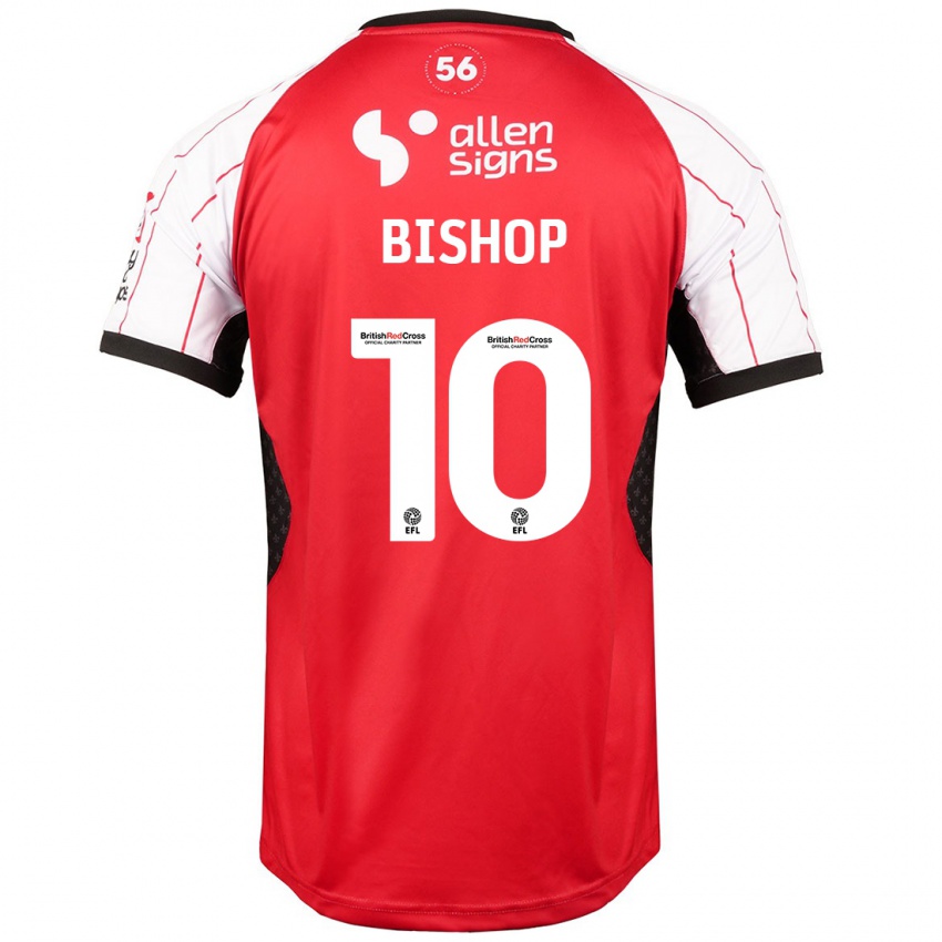 Børn Teddy Bishop #10 Hvid Hjemmebane Spillertrøjer 2024/25 Trøje T-Shirt