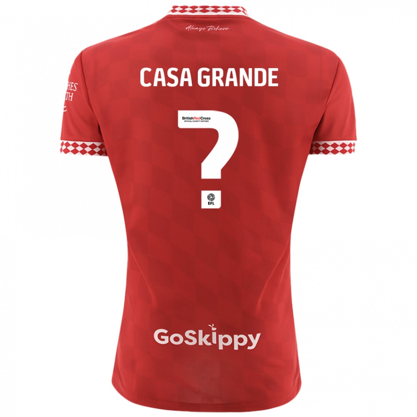 Børn Josey Casa-Grande #0 Rød Hjemmebane Spillertrøjer 2024/25 Trøje T-Shirt