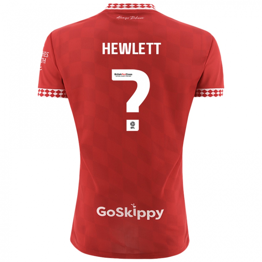 Børn Callum Hewlett #0 Rød Hjemmebane Spillertrøjer 2024/25 Trøje T-Shirt