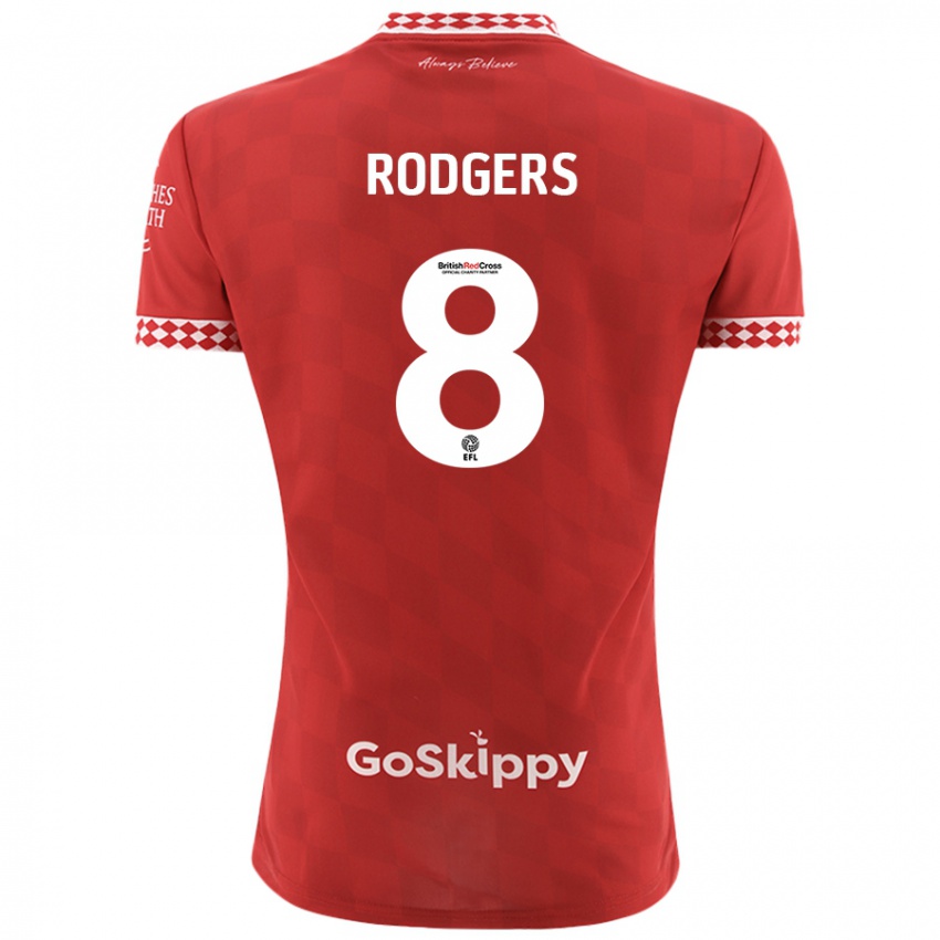 Børn Amy Rodgers #8 Rød Hjemmebane Spillertrøjer 2024/25 Trøje T-Shirt