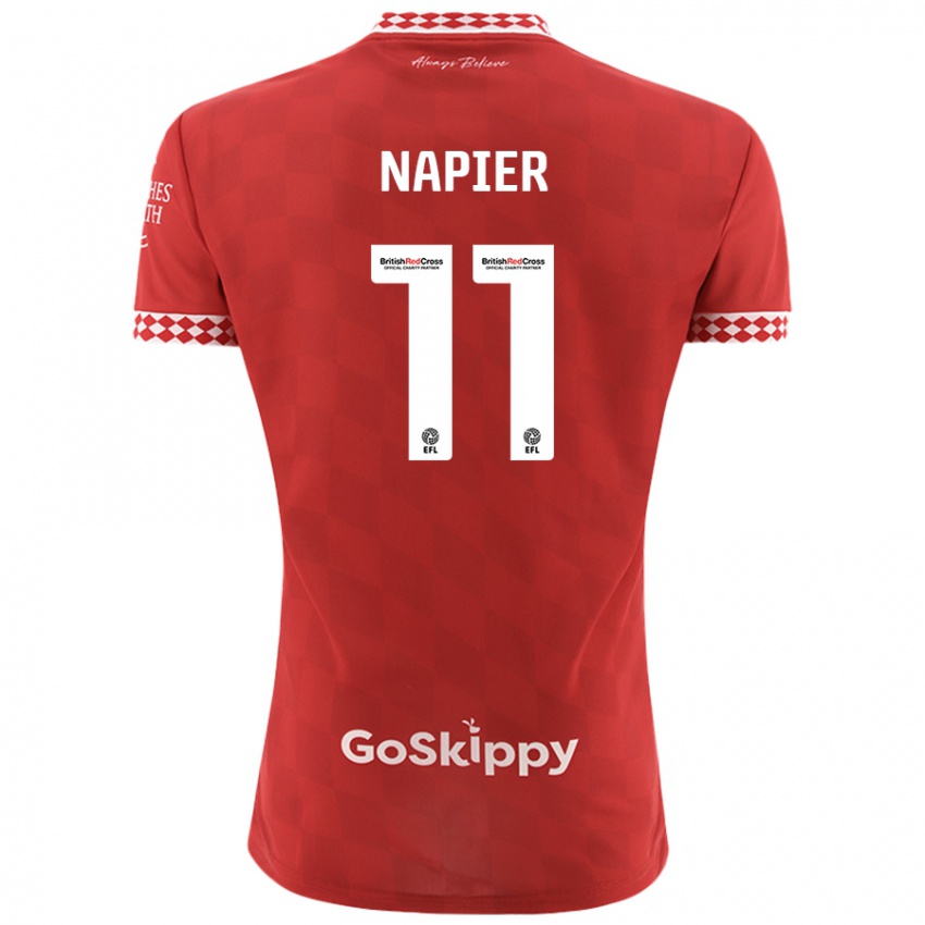 Børn Jamie-Lee Napier #11 Rød Hjemmebane Spillertrøjer 2024/25 Trøje T-Shirt