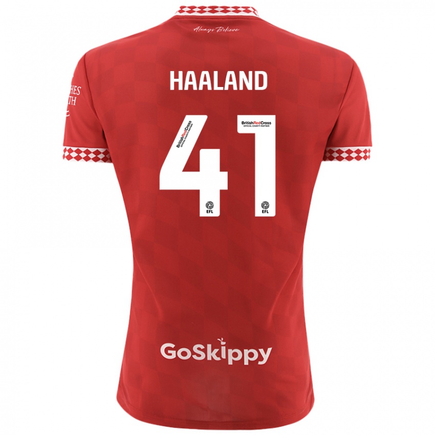 Børn Benedicte Haaland #41 Rød Hjemmebane Spillertrøjer 2024/25 Trøje T-Shirt