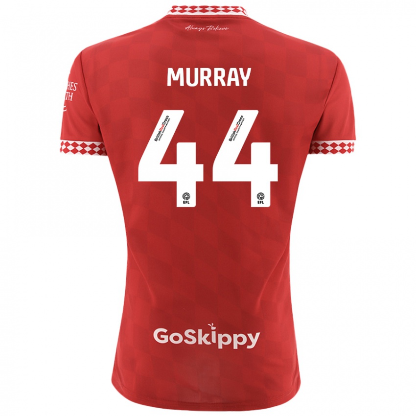 Børn Satara Murray #44 Rød Hjemmebane Spillertrøjer 2024/25 Trøje T-Shirt