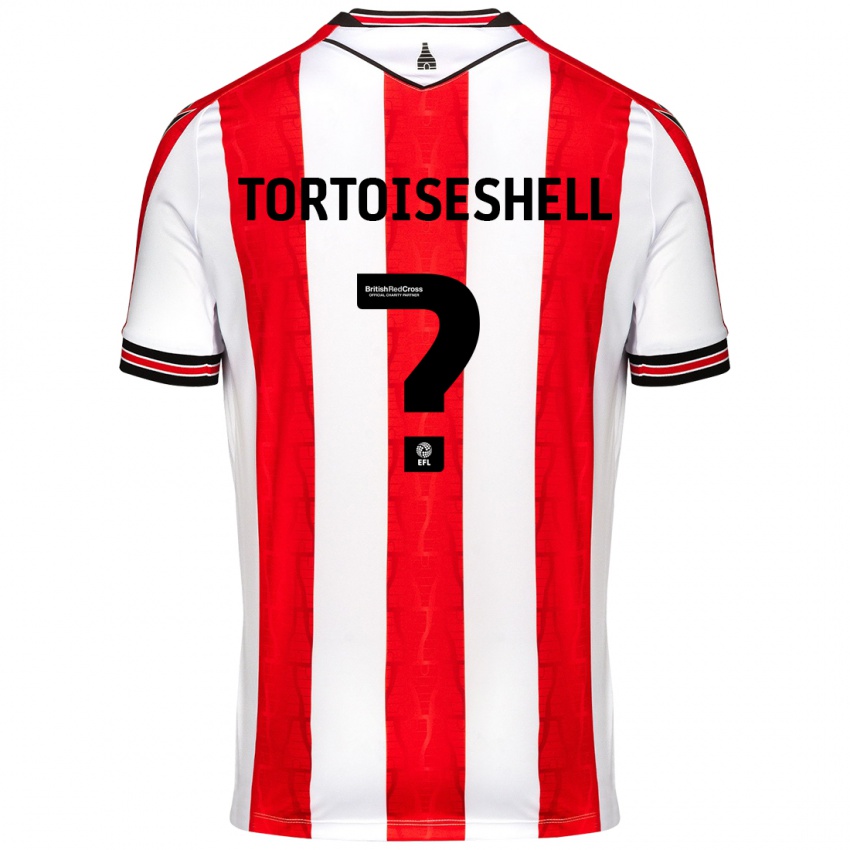 Børn Jenson Tortoiseshell #0 Rød Hvid Hjemmebane Spillertrøjer 2024/25 Trøje T-Shirt