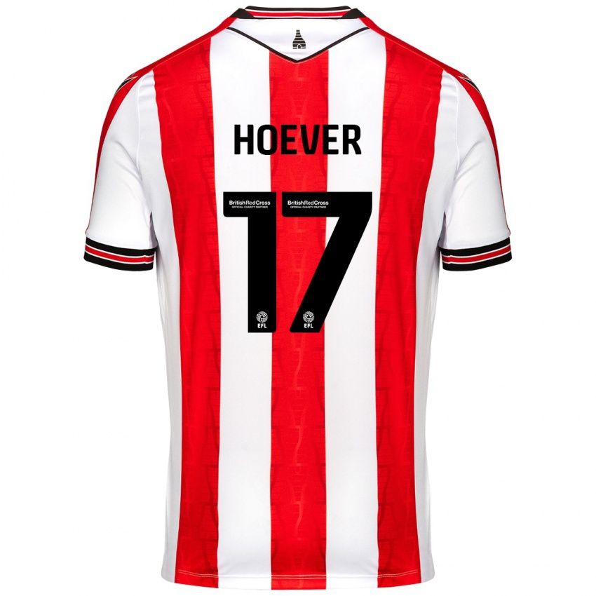 Børn Ki-Jana Hoever #17 Rød Hvid Hjemmebane Spillertrøjer 2024/25 Trøje T-Shirt