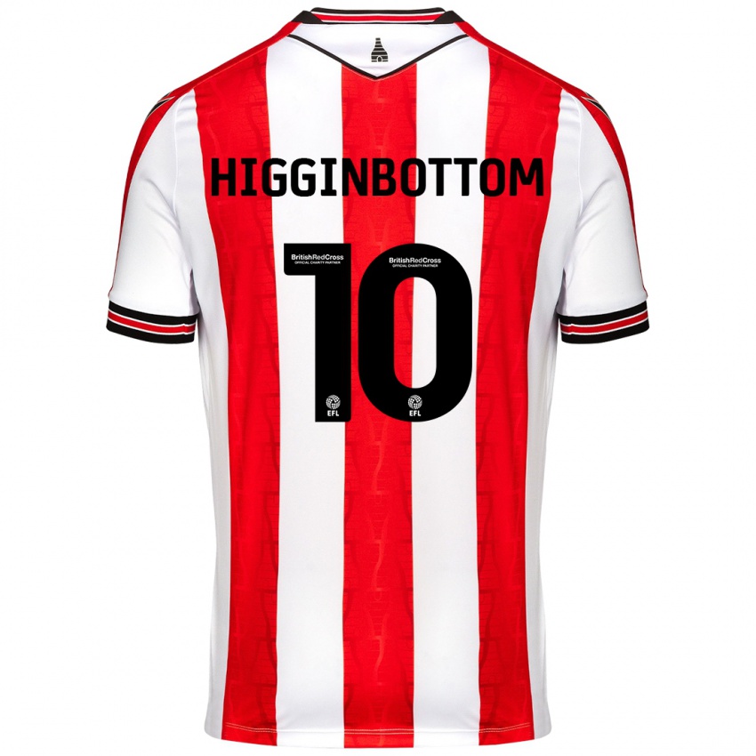 Børn Alice Higginbottom #10 Rød Hvid Hjemmebane Spillertrøjer 2024/25 Trøje T-Shirt