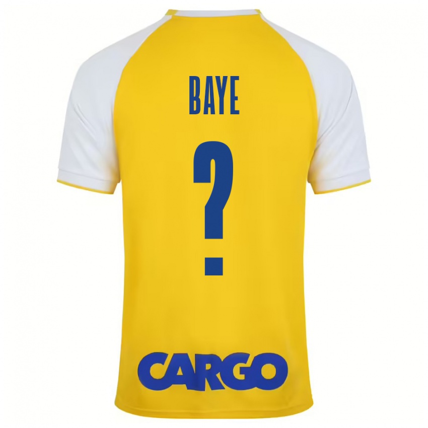 Børn Orel Baye #0 Gul Hvid Hjemmebane Spillertrøjer 2024/25 Trøje T-Shirt