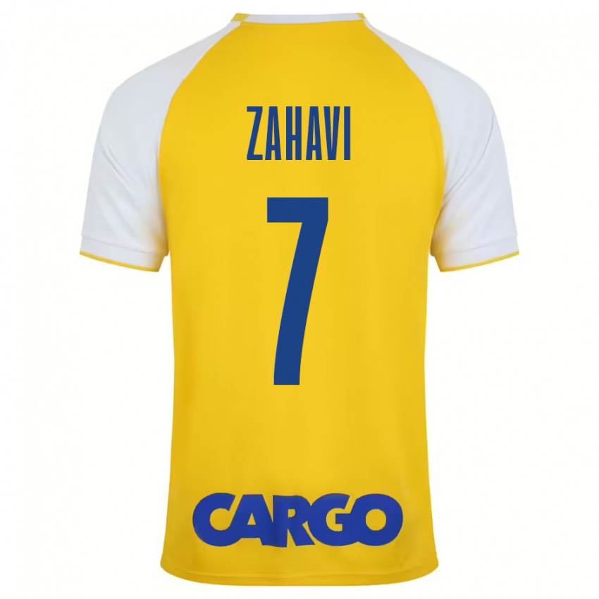 Børn Eran Zahavi #7 Gul Hvid Hjemmebane Spillertrøjer 2024/25 Trøje T-Shirt