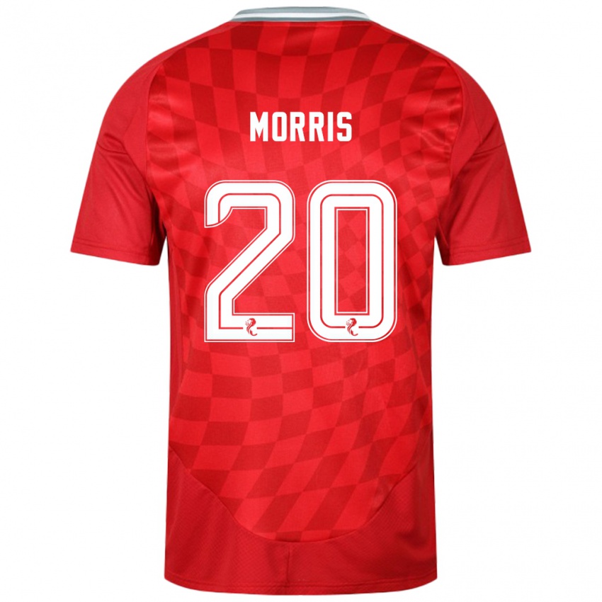 Børn Shayden Morris #20 Rød Hjemmebane Spillertrøjer 2024/25 Trøje T-Shirt