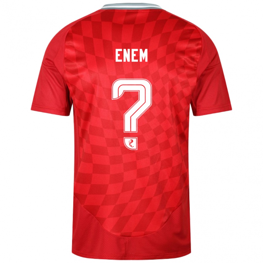 Børn Victor Enem #0 Rød Hjemmebane Spillertrøjer 2024/25 Trøje T-Shirt