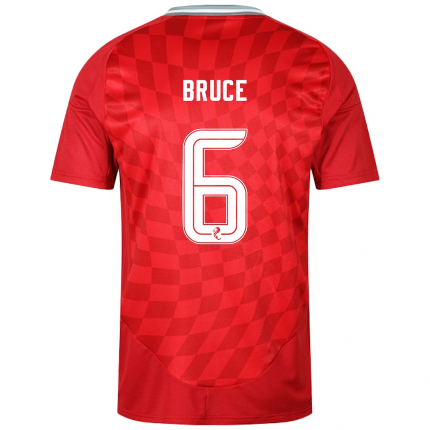 Børn Natasha Bruce #6 Rød Hjemmebane Spillertrøjer 2024/25 Trøje T-Shirt