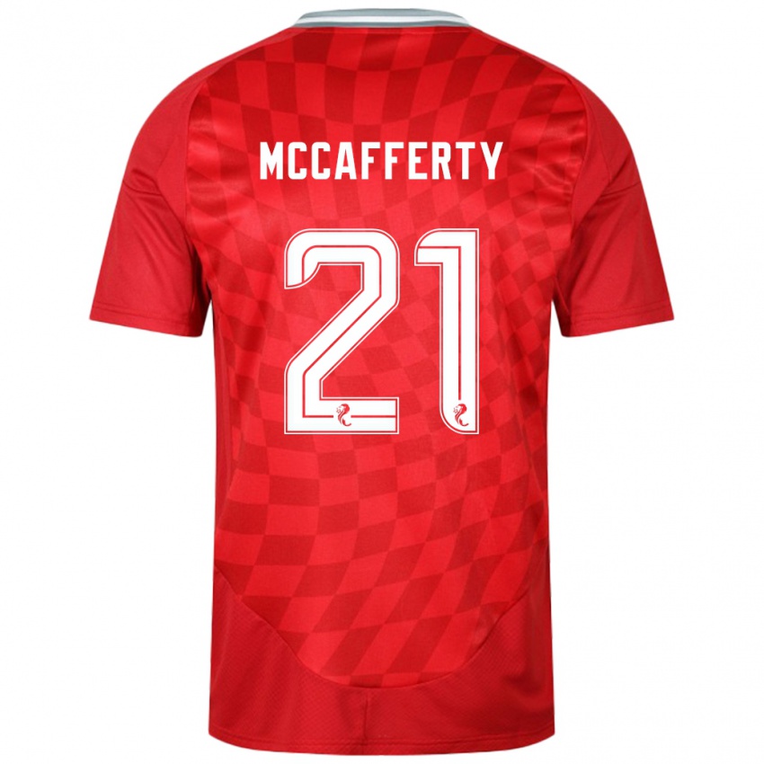 Børn Eirinn Mccafferty #21 Rød Hjemmebane Spillertrøjer 2024/25 Trøje T-Shirt