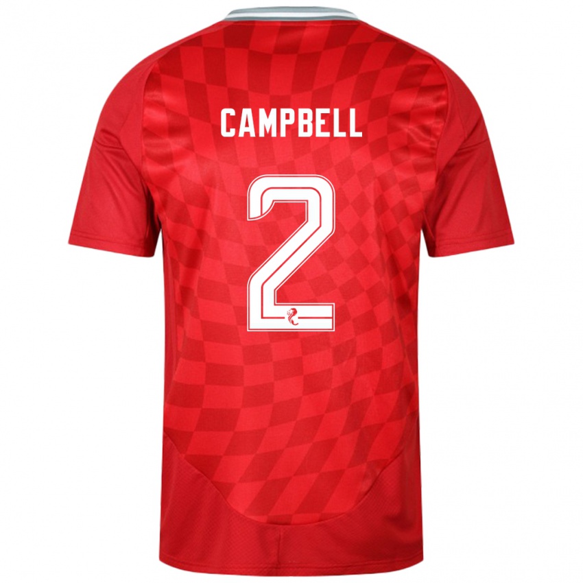 Børn Loren Campbell #2 Rød Hjemmebane Spillertrøjer 2024/25 Trøje T-Shirt