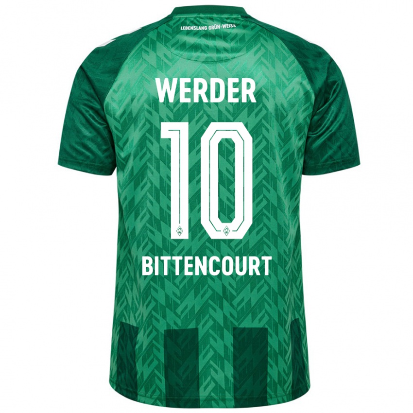 Børn Leonardo Bittencourt #10 Grøn Hjemmebane Spillertrøjer 2024/25 Trøje T-Shirt