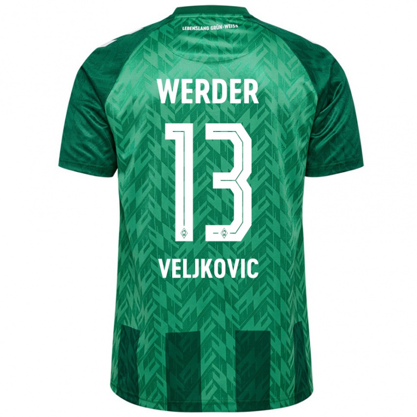 Børn Milos Veljkovic #13 Grøn Hjemmebane Spillertrøjer 2024/25 Trøje T-Shirt