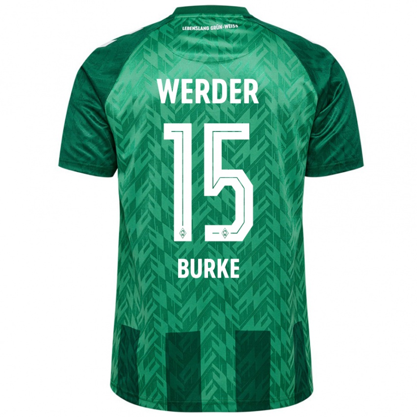 Børn Oliver Burke #15 Grøn Hjemmebane Spillertrøjer 2024/25 Trøje T-Shirt