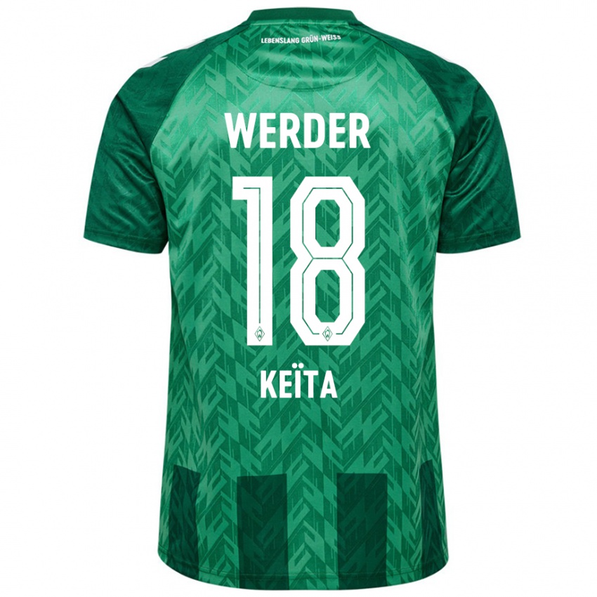 Børn Naby Keïta #18 Grøn Hjemmebane Spillertrøjer 2024/25 Trøje T-Shirt