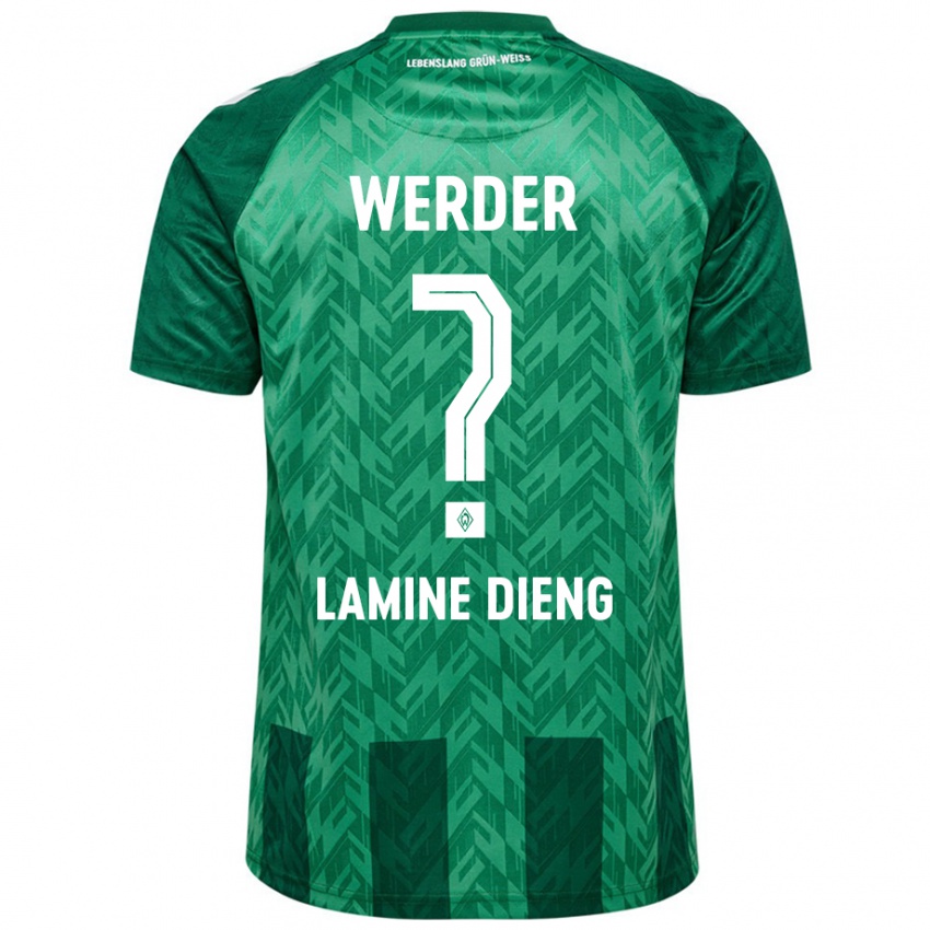 Børn Mamadou Lamine Dieng #0 Grøn Hjemmebane Spillertrøjer 2024/25 Trøje T-Shirt