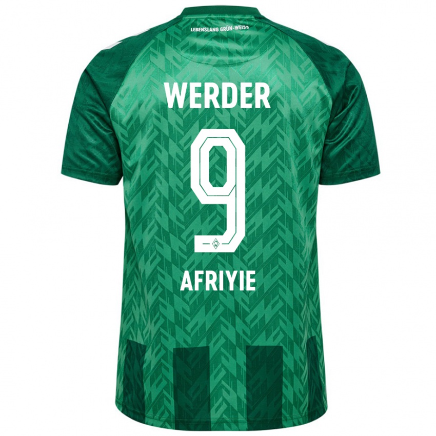 Børn Neal Afriyie #9 Grøn Hjemmebane Spillertrøjer 2024/25 Trøje T-Shirt