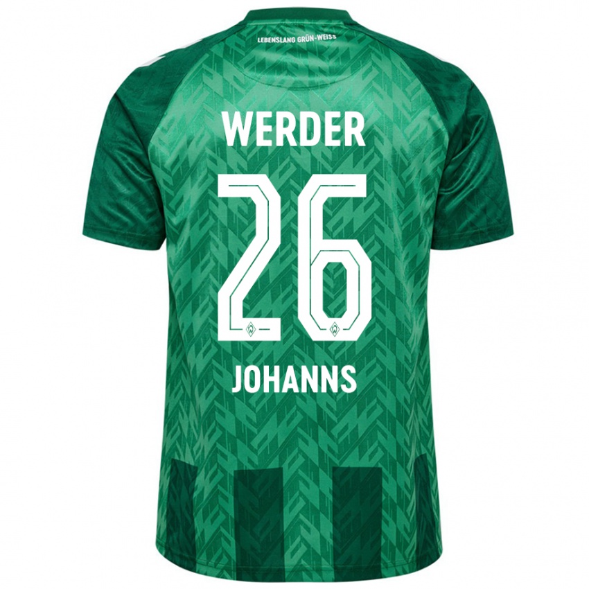 Børn Lennart Johanns #26 Grøn Hjemmebane Spillertrøjer 2024/25 Trøje T-Shirt