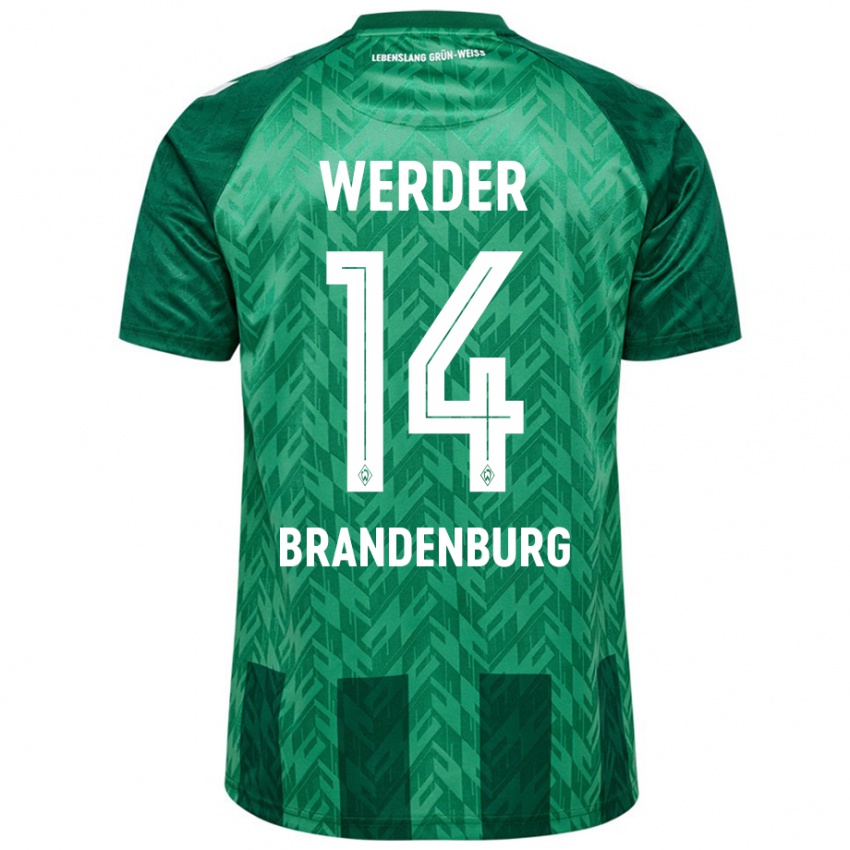 Børn Michaela Brandenburg #14 Grøn Hjemmebane Spillertrøjer 2024/25 Trøje T-Shirt