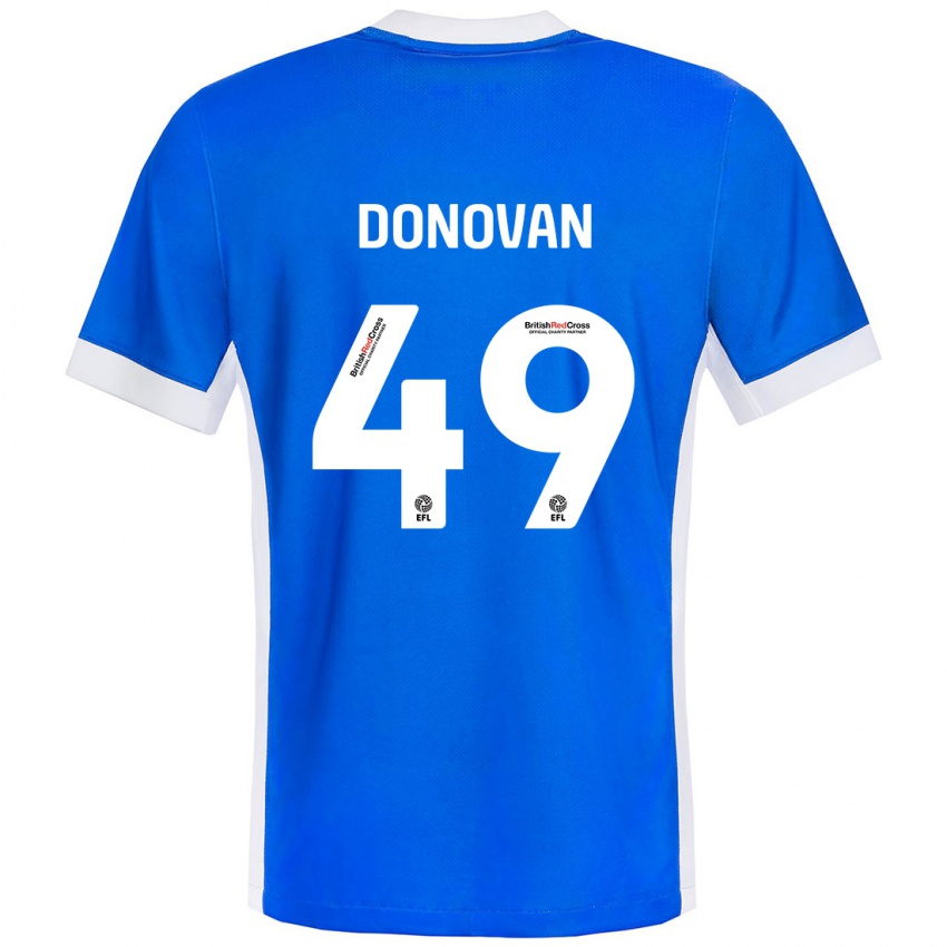 Børn Romelle Donovan #49 Blå Hvid Hjemmebane Spillertrøjer 2024/25 Trøje T-Shirt