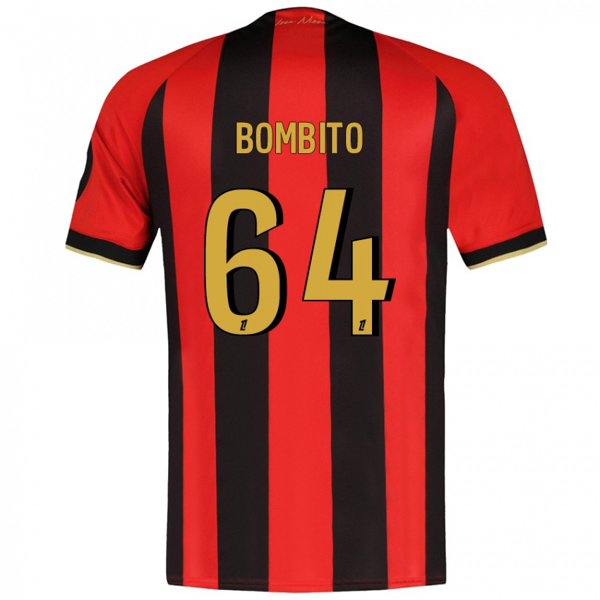 Børn Moïse Bombito #64 Rød Sort Hjemmebane Spillertrøjer 2024/25 Trøje T-Shirt