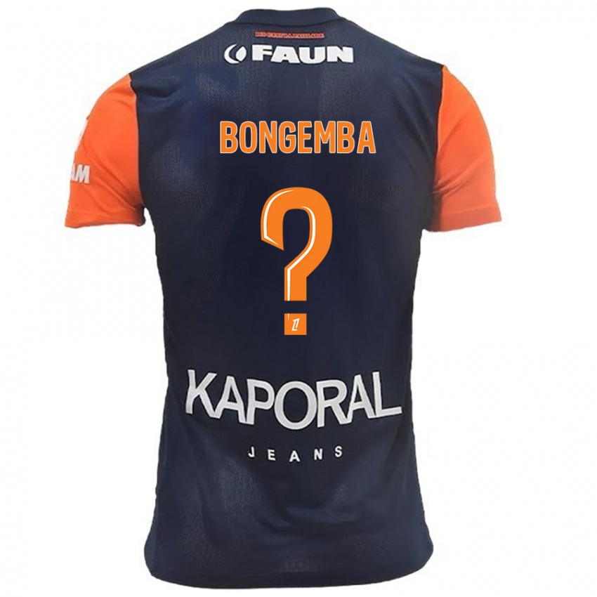 Børn Edvin Bongemba #0 Marineblå Orange Hjemmebane Spillertrøjer 2024/25 Trøje T-Shirt