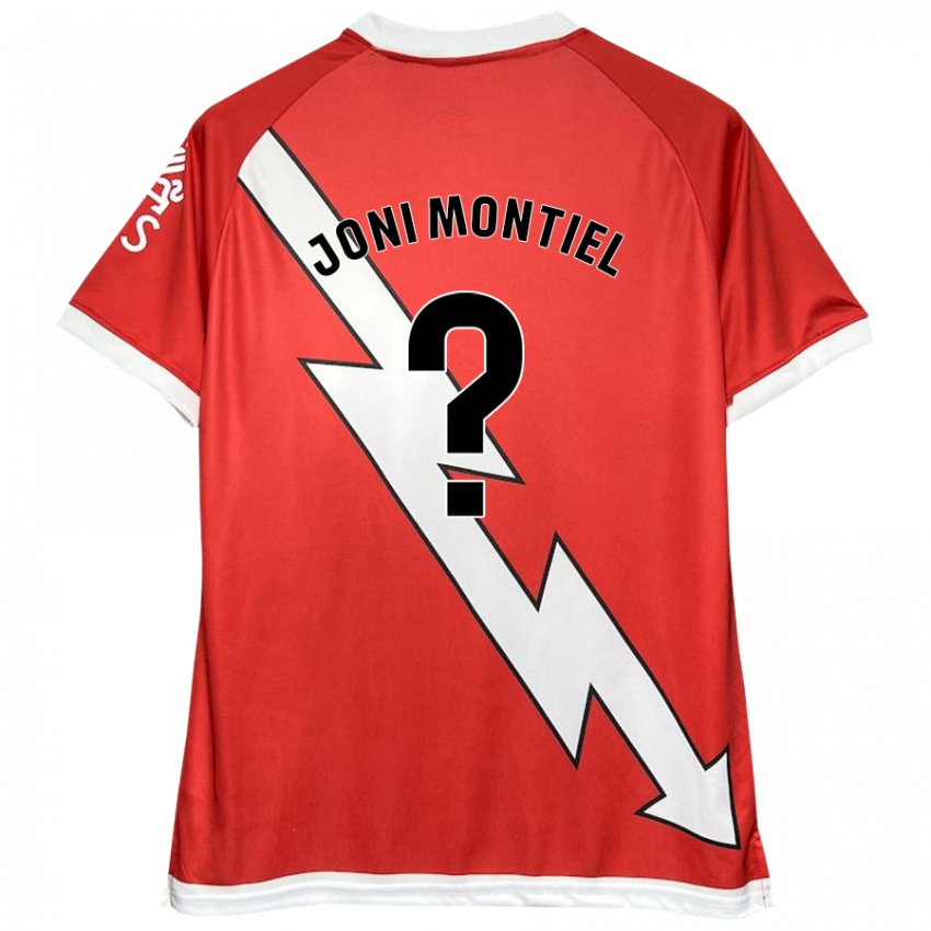 Børn Joni Montiel #0 Hvid Rød Hjemmebane Spillertrøjer 2024/25 Trøje T-Shirt