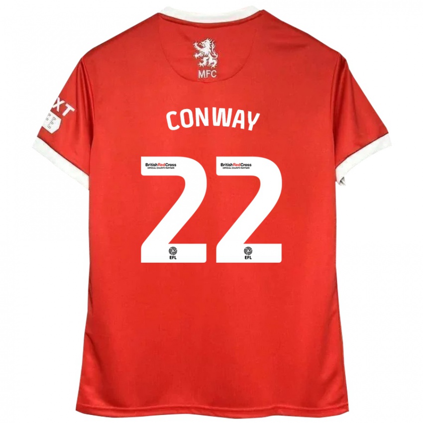 Børn Tommy Conway #22 Rød Hvid Hjemmebane Spillertrøjer 2024/25 Trøje T-Shirt